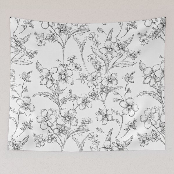 Item preview, Forget Me Not Pattern designed and sold by 100Sunsets.