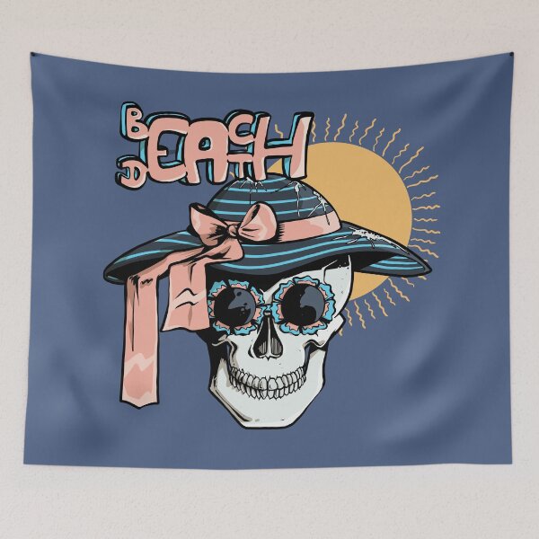 Item preview, A skull at the beach designed and sold by TomiAx.