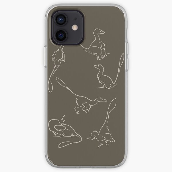 Playful Feathered Raptors iPhone Soft Case