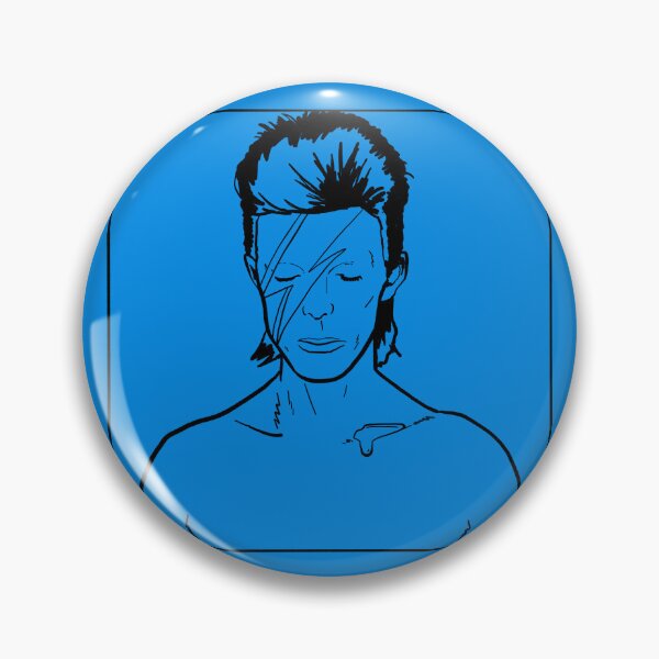 Item preview, Black and White - Aladdin Sane Doodle designed and sold by PickledjoArt.
