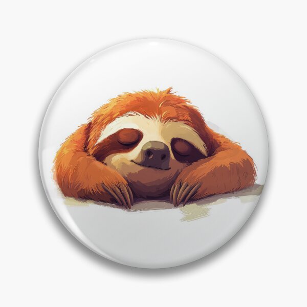 Item preview, Adorable sloth peacefully sleeping with a content expression. designed and sold by MystiS.
