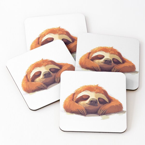 Item preview, Adorable sloth peacefully sleeping with a content expression. designed and sold by MystiS.