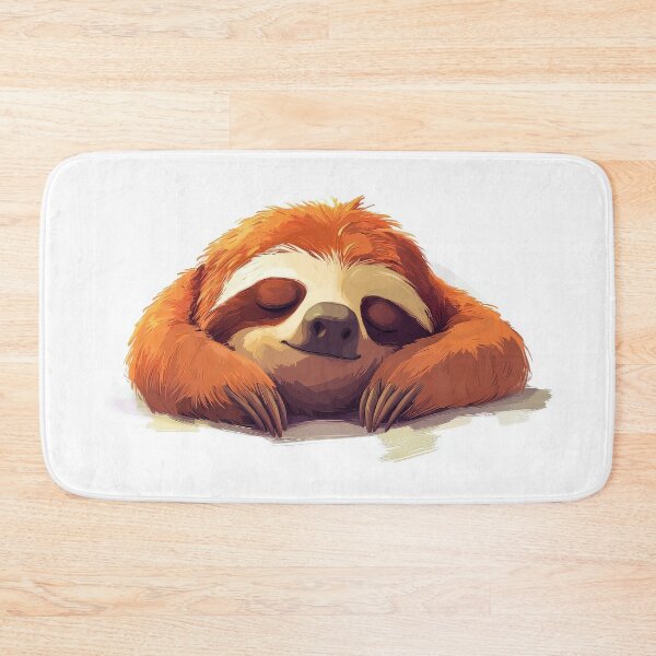Item preview, Adorable sloth peacefully sleeping with a content expression. designed and sold by MystiS.
