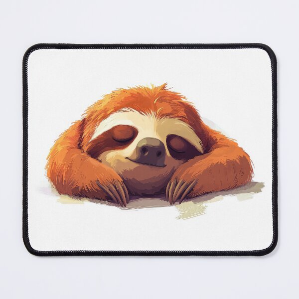 Item preview, Adorable sloth peacefully sleeping with a content expression. designed and sold by MystiS.