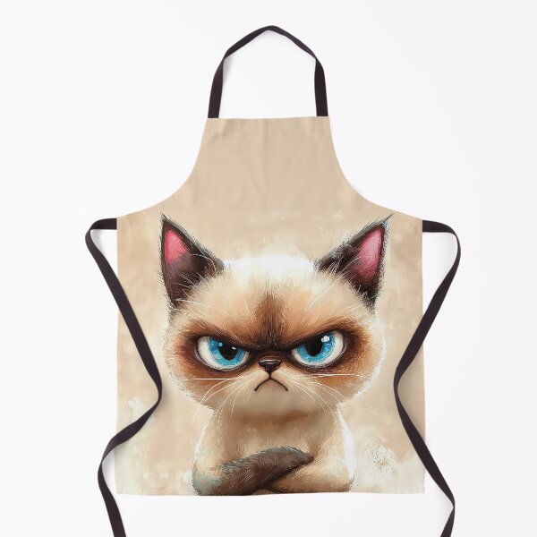 Item preview, Grumpy cat with crossed arms and intense blue eyes. designed and sold by MystiS.