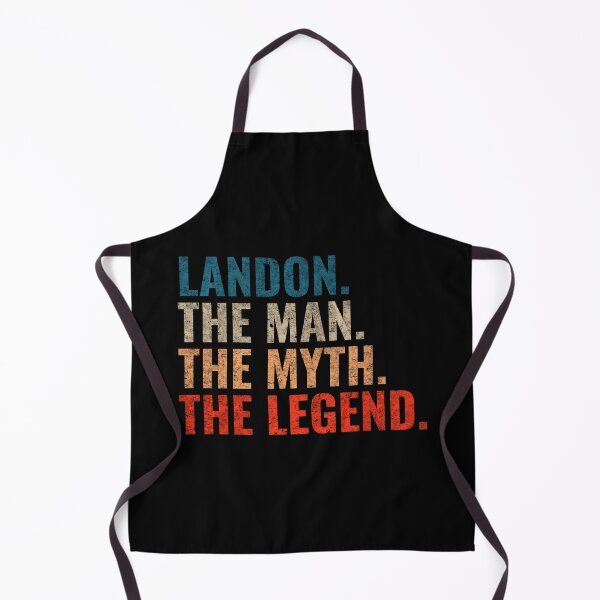 Item preview, Landon The Man The Myth The Legend Landon Name Retro 70s distress designed and sold by Teelogic.