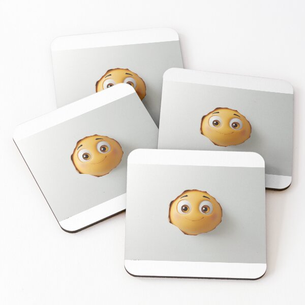 Item preview, Content emoji face emerging from a small, clean wall hole. designed and sold by MystiS.