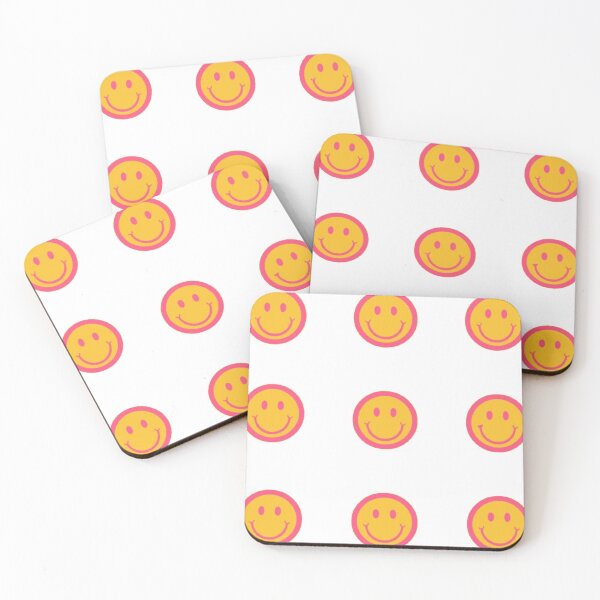 Item preview, Yellow and Pink Smiley Face Sticker Pack designed and sold by Slow-snail9.