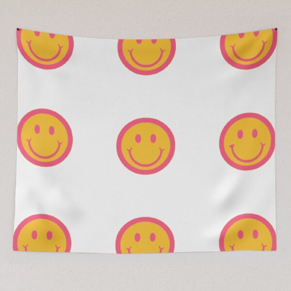 Item preview, Yellow and Pink Smiley Face Sticker Pack designed and sold by Slow-snail9.