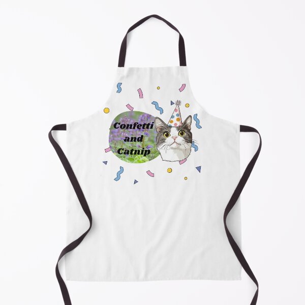 Item preview, "Catnip and Confetti" - Party Hat Cat Henry designed and sold by zwrohn.