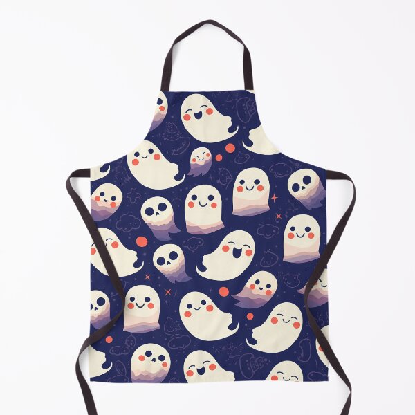 Item preview, Cute white ghosts seamless pattern designed and sold by cicicreativeart.