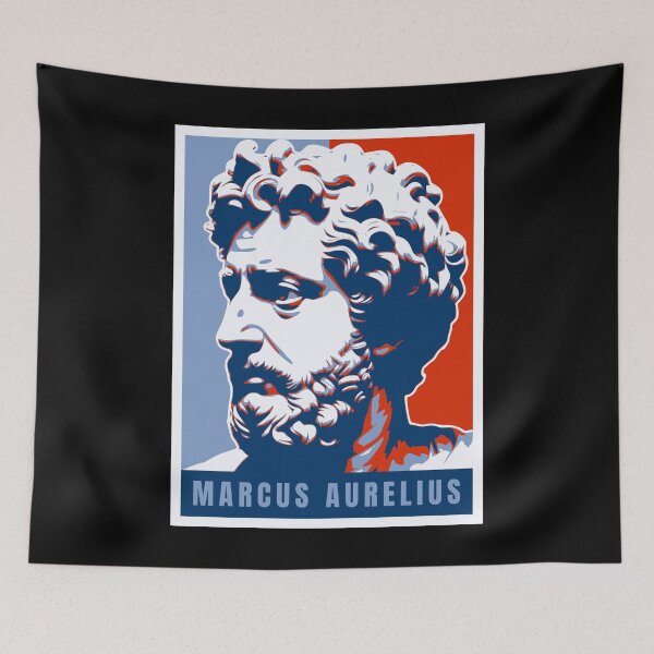 Item preview, Marcus Aurelius Hope Style Stoicism Art designed and sold by kakarikihill.