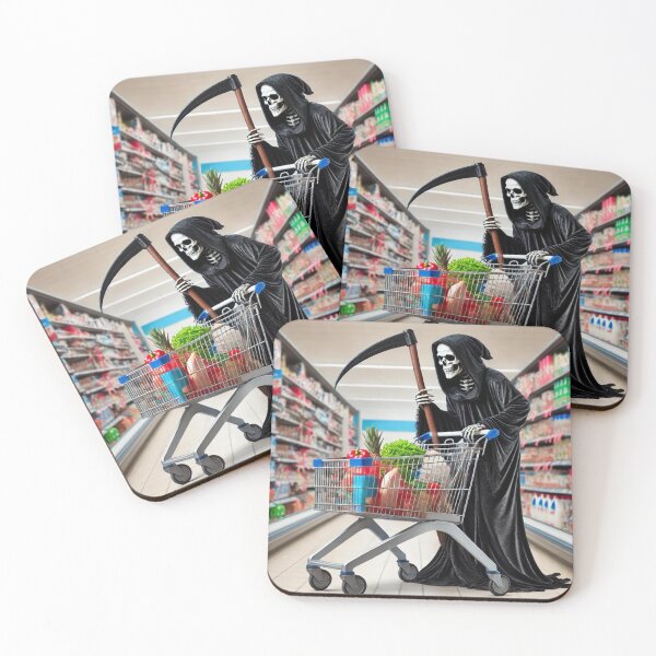 Item preview, Grim Reaper's Day Off - Humorous Cartoon Art designed and sold by Design Delinquent.