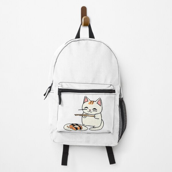 Item preview, Cute Happy Cat Eating Sushi  designed and sold by TommieGraphics.