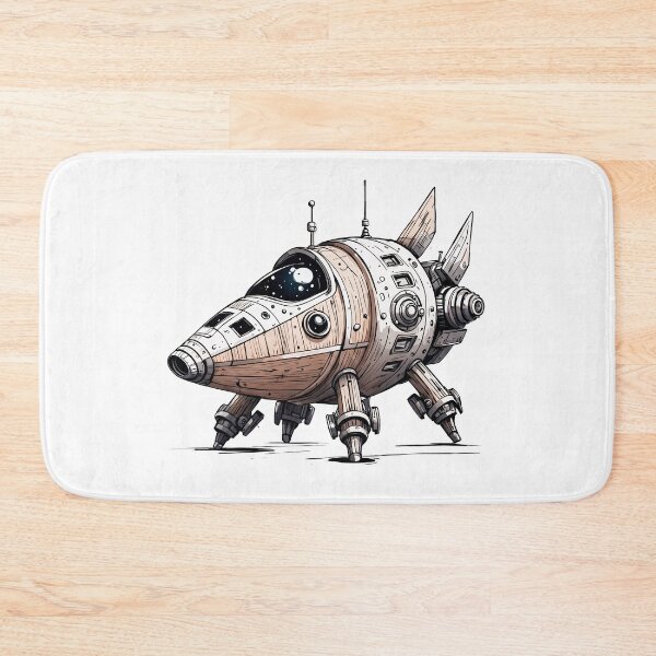 Item preview, Cool biomechanical spaceship made of wood designed and sold by SpaceRockMining.
