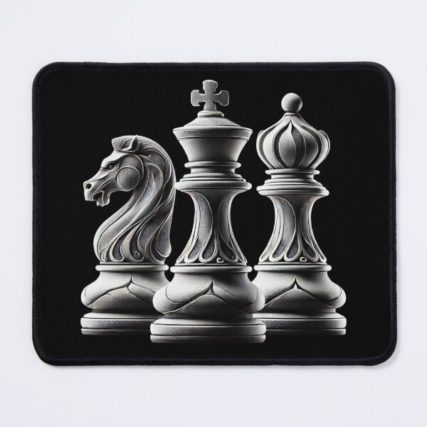Item preview, Three Chess Pieces designed and sold by Blink Art Studio.