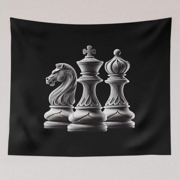 Item preview, Three Chess Pieces designed and sold by Blink Art Studio.