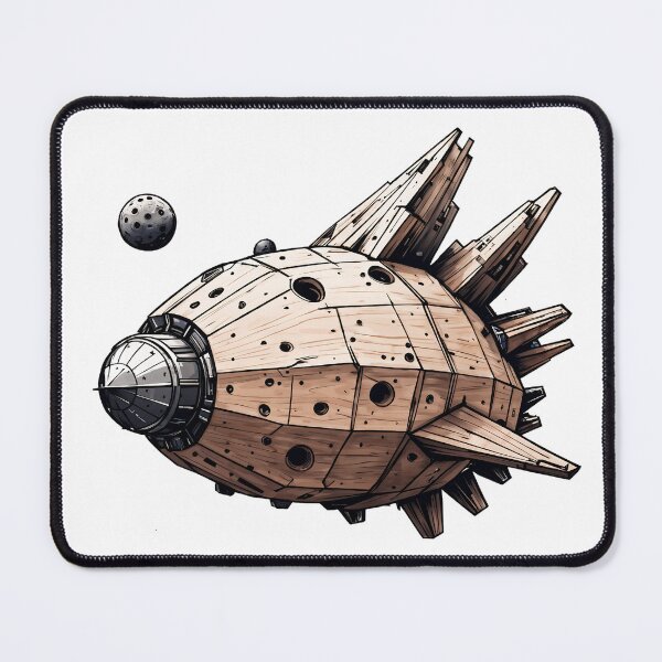 Item preview, Cool biomechanical spaceship made of wood designed and sold by SpaceRockMining.