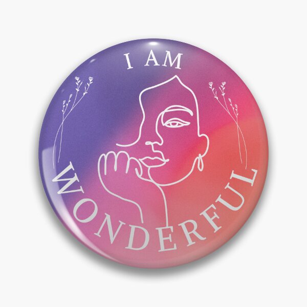 Item preview, Celebrate Your Unique Brilliance with "I am Wonderful" affirmation for girls designed and sold by rajenrishi.