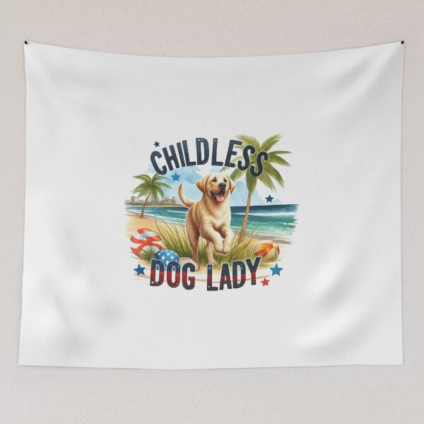 Item preview, "Childless Dog Lady" sticker and design" designed and sold by clarkfraser.