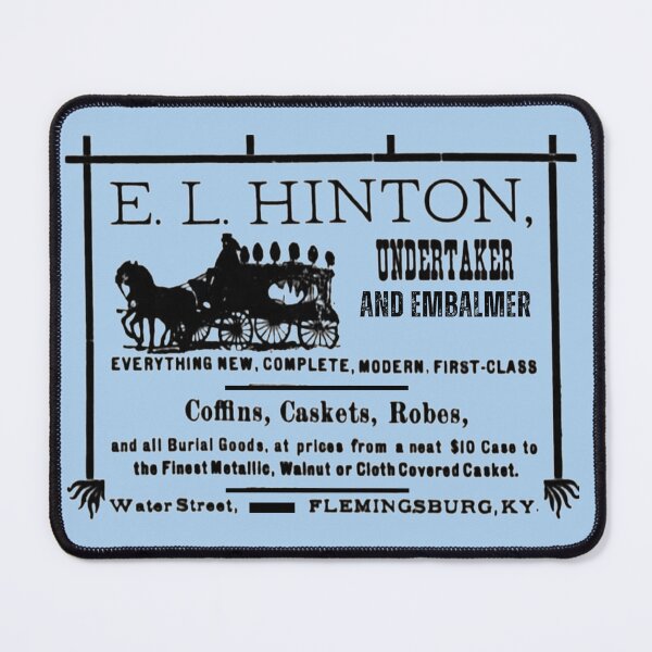 Item preview, E.L. Hinton Undertaker And Embalmer designed and sold by JoezPlace.