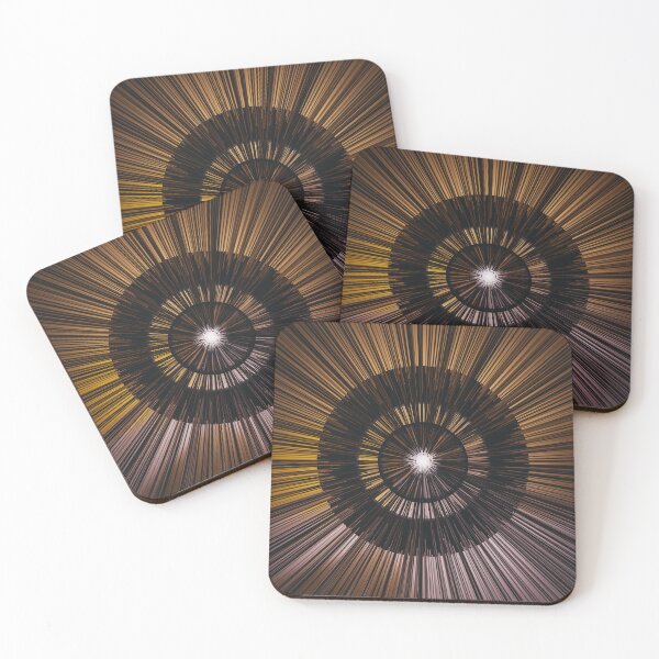 Item preview, Black & Gold Space Wave Time Warp designed and sold by AbstractLives.