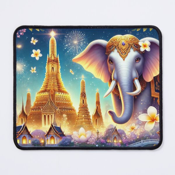 Item preview, Majestic Thailand: Golden Temples and Elephants designed and sold by NesArmy.