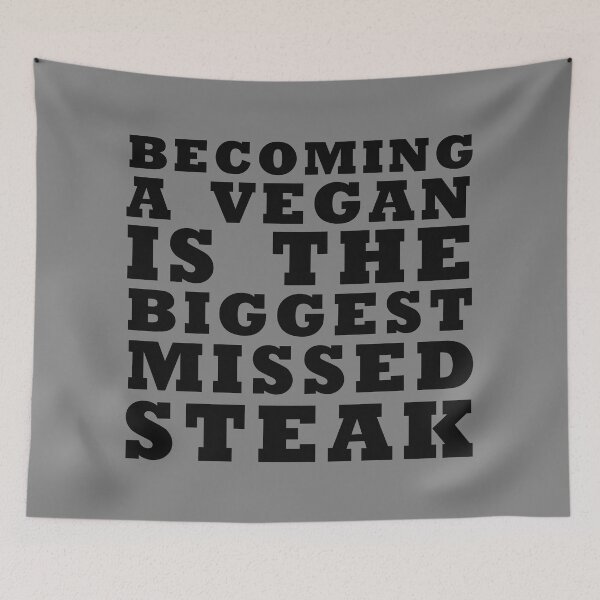Item preview, meat eater V vegan designed and sold by LPDesignsUK.