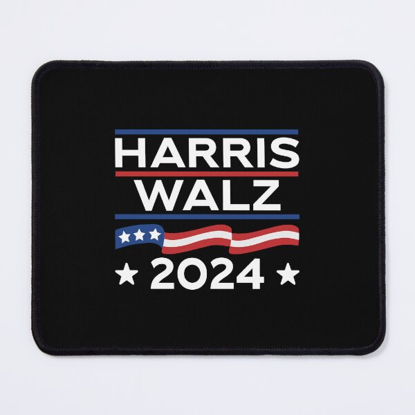 Item preview, Kamala Harris Tim Walz Patriotic Flag Election Campaign 2024 designed and sold by GravitiTees.