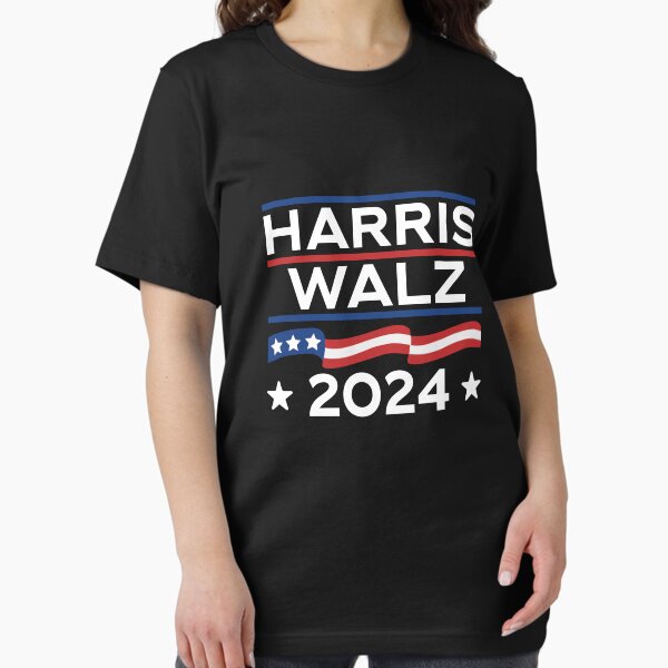 Item preview, Kamala Harris Tim Walz Patriotic Flag Election Campaign 2024 designed and sold by GravitiTees.