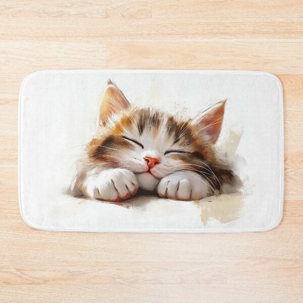 Item preview, Sleeping kitten with a peaceful expression, paws tucked in. designed and sold by MystiS.