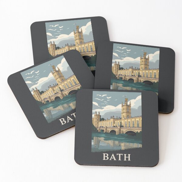 Item preview, A Vintage Travel Art of Bath - England  designed and sold by GoodOldVintage.