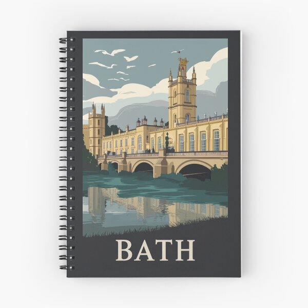 Item preview, A Vintage Travel Art of Bath - England  designed and sold by GoodOldVintage.