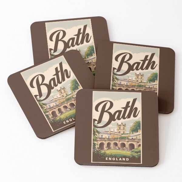 Item preview, A Vintage Travel Art of Bath - England  designed and sold by GoodOldVintage.