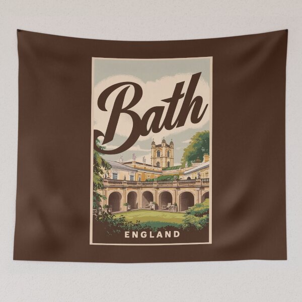 Item preview, A Vintage Travel Art of Bath - England  designed and sold by GoodOldVintage.