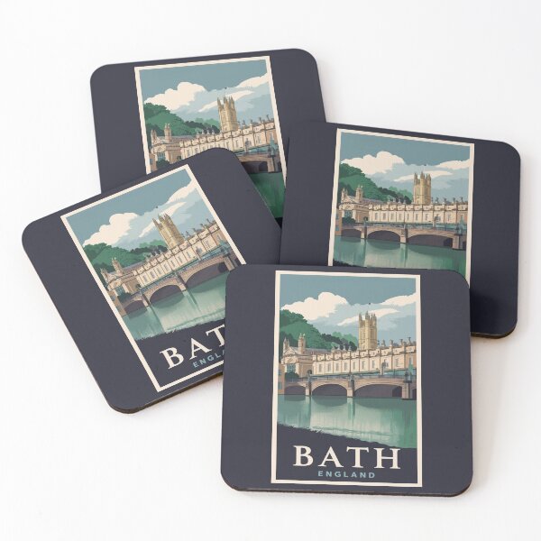 Item preview, A Vintage Travel Art of Bath - England  designed and sold by GoodOldVintage.