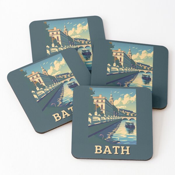 Item preview, A Vintage Travel Art of Bath - England  designed and sold by GoodOldVintage.