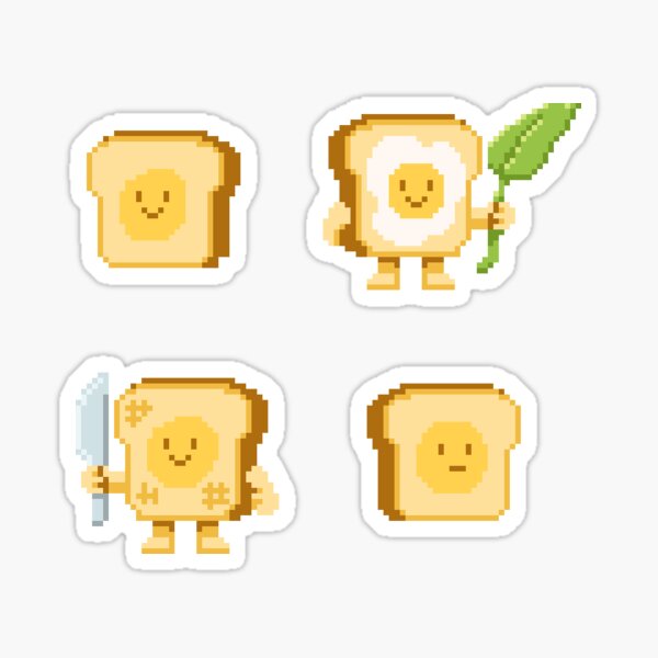 Item preview, Happy Toast |  Food |  Brown Yellow Green designed and sold by Hannah Kalma.