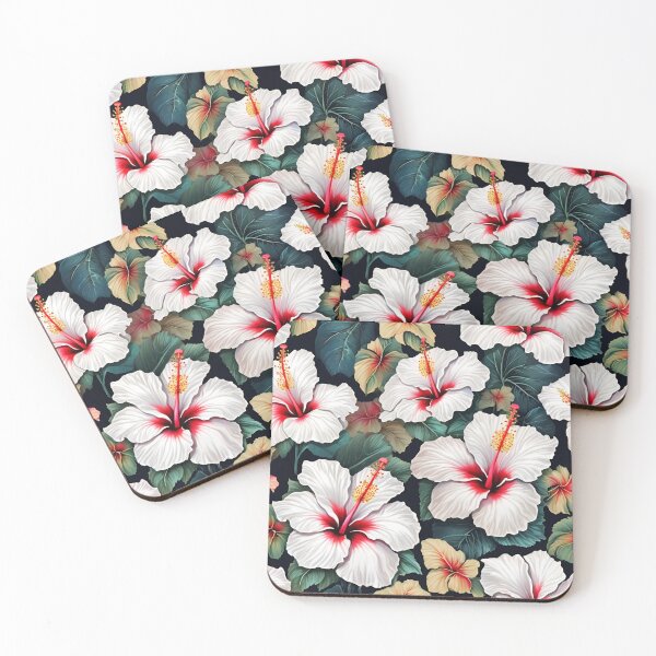 Item preview, White hibiscus designed and sold by Nice En.