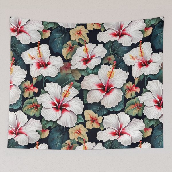 Item preview, White hibiscus designed and sold by Nice En.