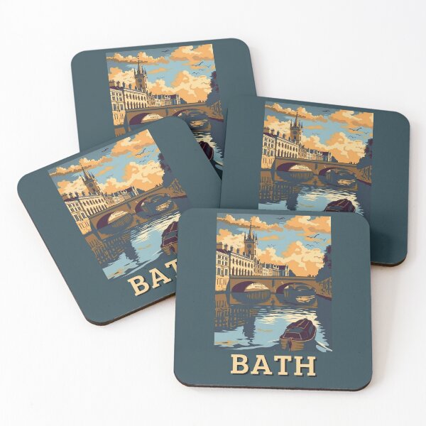 Item preview, A Vintage Travel Art of Bath - England  designed and sold by GoodOldVintage.