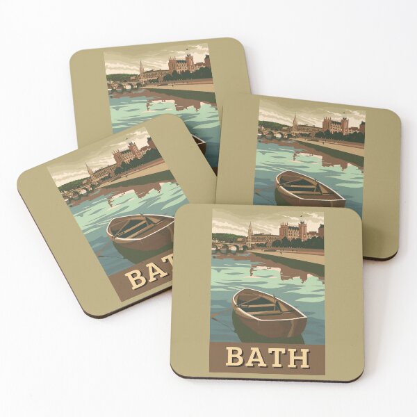 Item preview, A Vintage Travel Art of Bath - England  designed and sold by GoodOldVintage.