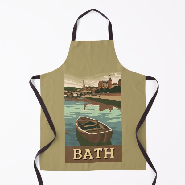Item preview, A Vintage Travel Art of Bath - England  designed and sold by GoodOldVintage.