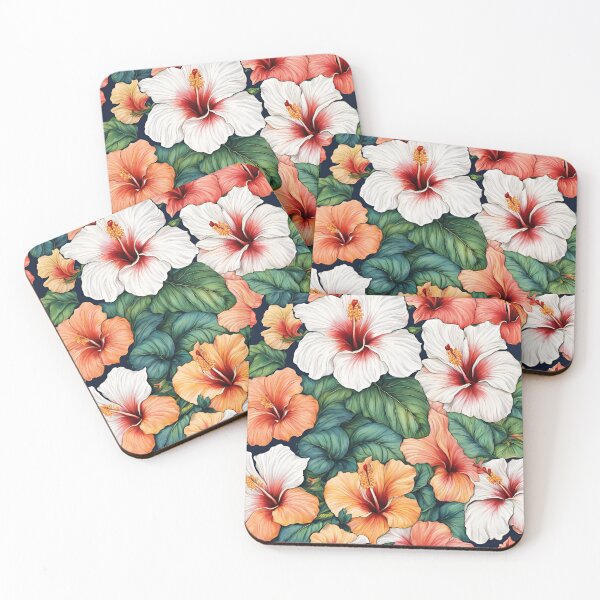 Item preview, White hibiscus designed and sold by Nice En.