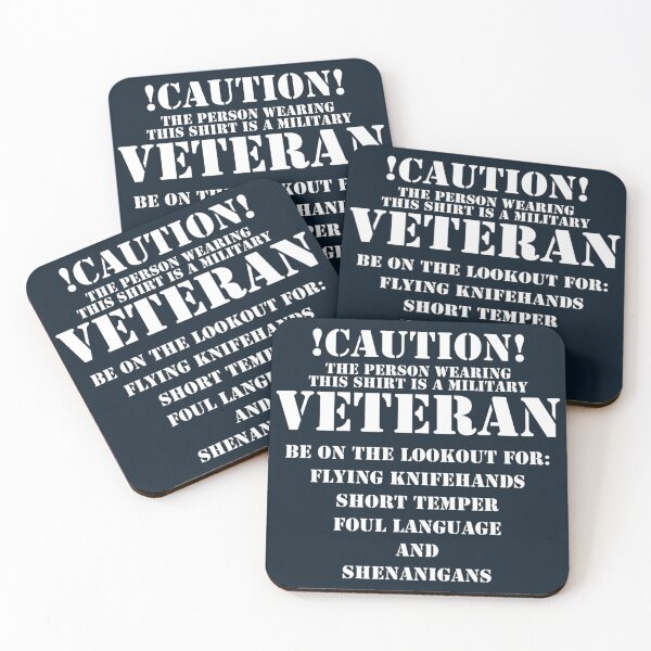 Item preview, Caution Veteran designed and sold by KasandraSelway.