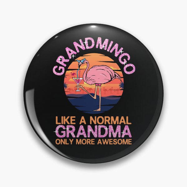 Item preview, Flamingo Grandma Pun Grandmingo Grandmother Granny Funny Gift designed and sold by alenaz.