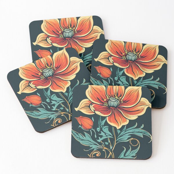 Item preview, Whimsical Bloom: Art Nouveau-Inspired Floral  designed and sold by susshop214.