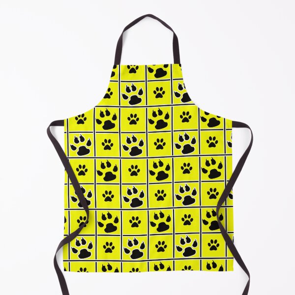 Item preview, Yellow Paw Claws Windowpane Plaid designed and sold by PatternTitan.