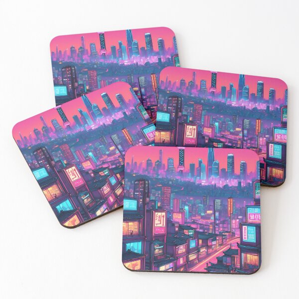 Item preview, Seoul neon namsan tower city  designed and sold by milestotreasure.