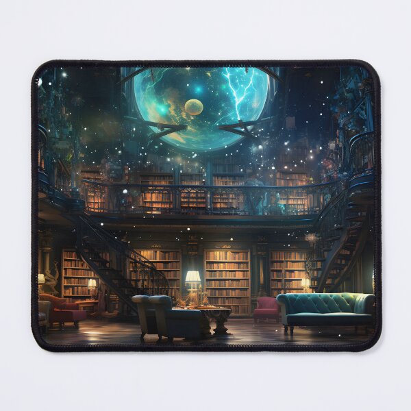 Item preview, Magical Castle Dystopian Library designed and sold by GreenInkXpress.
